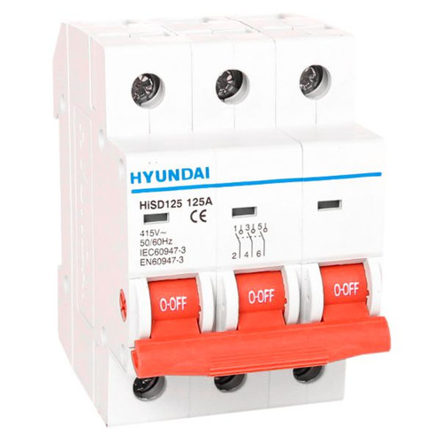کلید خشک سه پل 100 آمپر هیوندای