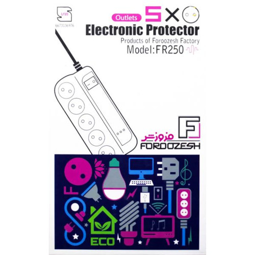 محافظ کامپیوتر 5 خانه فروزش کابل 4.8 متری