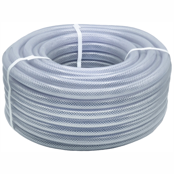 شیلنگ شفاف نخ دار pvc سایز 1/2 1 اینچ